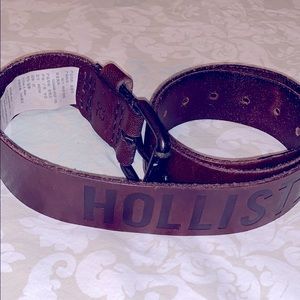 Hollister brown leather belt